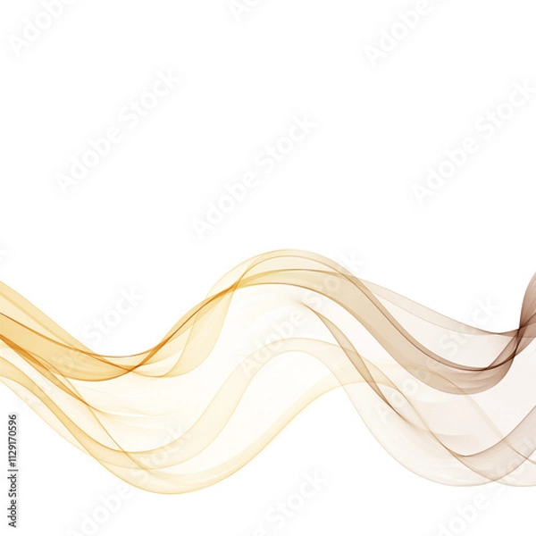 Fototapeta Windy Brown Wave. abstract background. Eps 10