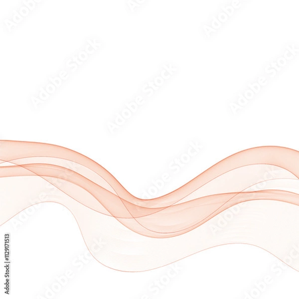 Fototapeta Red wave. Abstract vector graphics. Eps 10