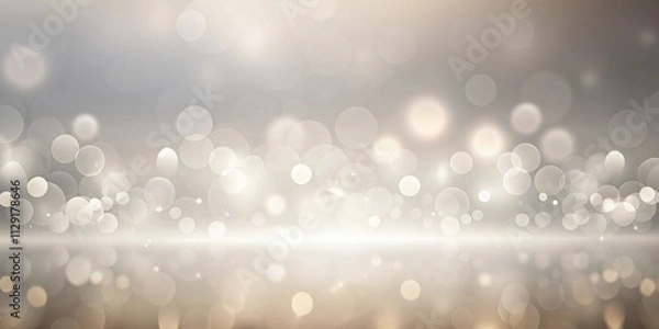Fototapeta A soft, ethereal backdrop with a gentle gradient and a shimmering expanse of out-of-focus light