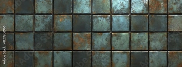 Fototapeta Rustic Metal Tile Texture