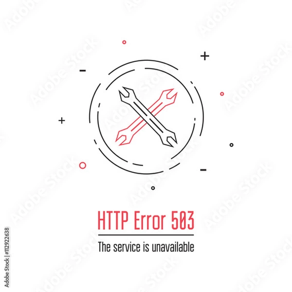 Fototapeta Internet error sign