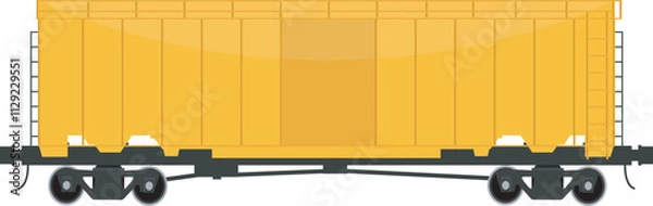 Obraz Carrier wagon bogie colorful flat design