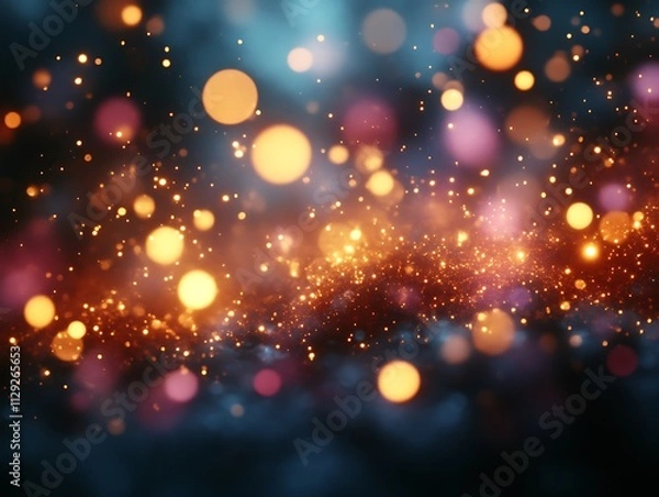 Fototapeta Abstract Colorful Lights Background Sparkle And Glow