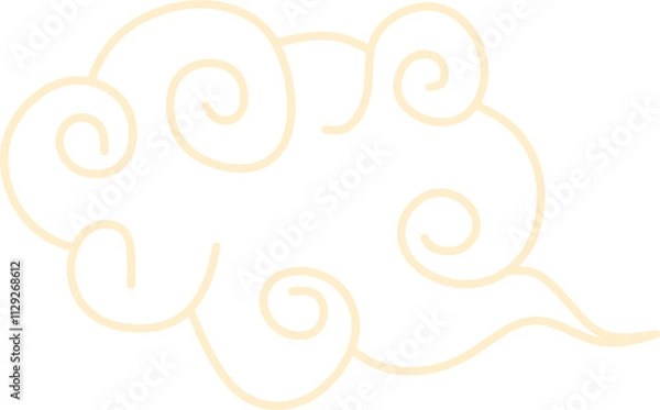 Fototapeta Chinese Cloud Line