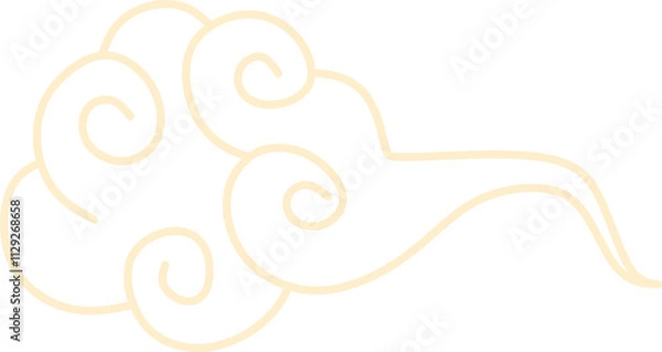 Obraz Chinese Cloud Line