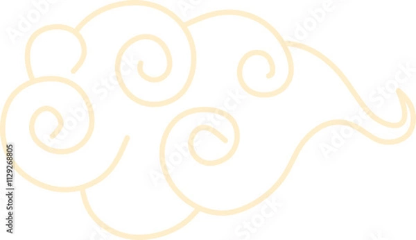 Fototapeta Chinese Cloud Line