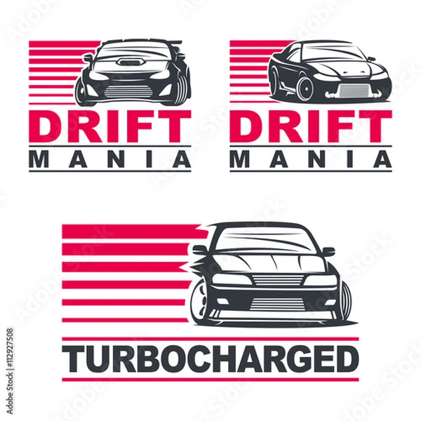 Fototapeta drift car set2