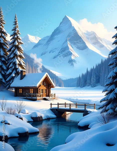 Obraz house on the mountain