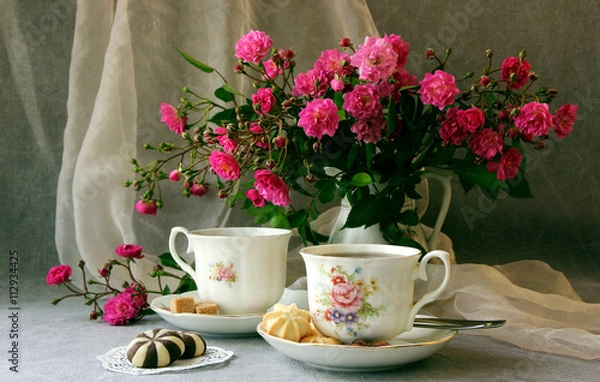 Obraz Still Life "Tea for Two"..