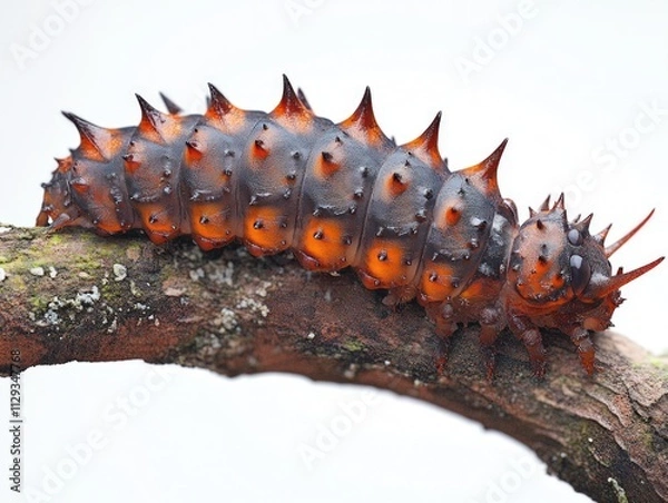 Fototapeta Close-up of caterpillar on tree branch