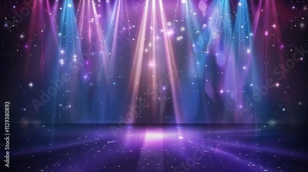Obraz Magical Stage Spotlight Background