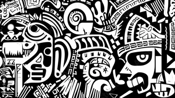 Fototapeta AZTEC CONCEPT ILLUSTRATION	
