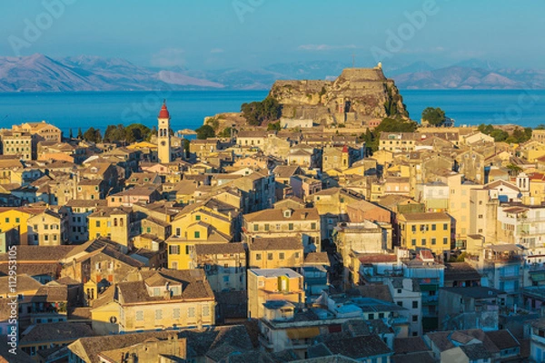 Obraz Aerial view from New fortress Kerkyra, Corfu island, Greece