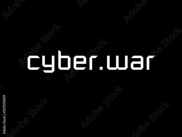 Fototapeta Cyber war