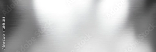 Fototapeta Shiny silver foil with wrinkled texture for a luxurious background, metallic, shiny