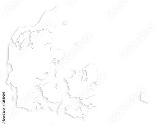 Fototapeta Map - Danmark