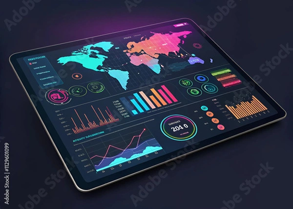 Fototapeta Corporate leadership and office workspace with corporate planning