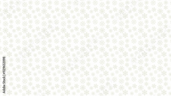 Fototapeta Vector background of light grey tan snowflakes with transparent background. Abstract, neutral, classic background. Winter, Christmas, Seasonal. Copy space.