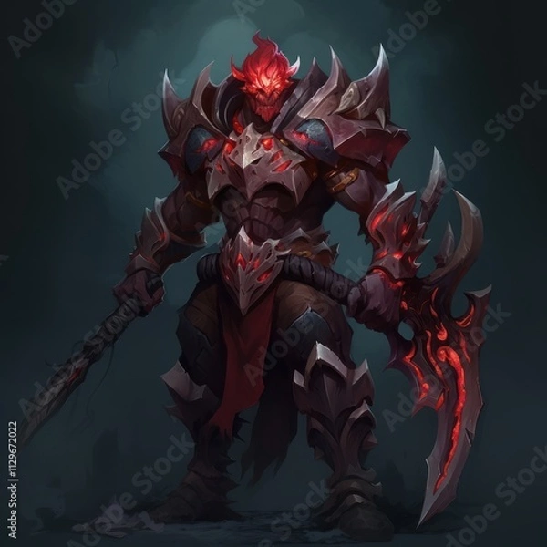 Fototapeta Stylized and Fantasy Hero Character - 3D Design - Dota2 Style