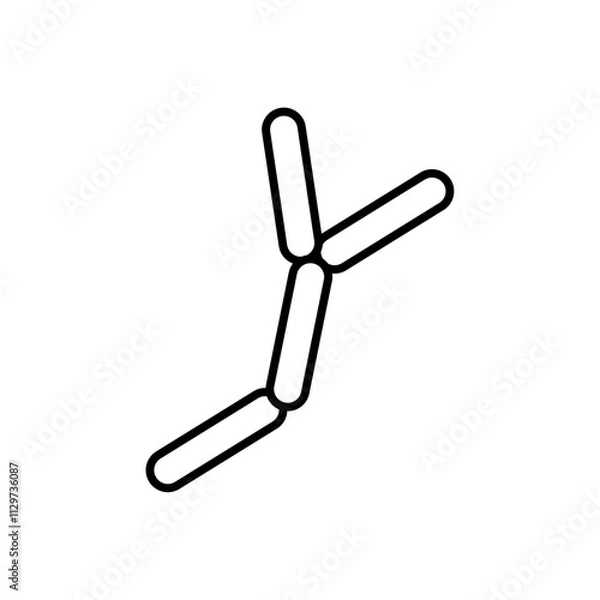 Fototapeta yeast icon Flat symbol set outline