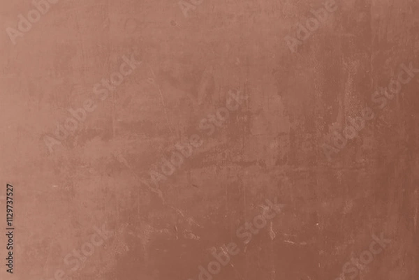 Fototapeta Mocha Mousse toned colour grunge decorative wall background. Art rough stylized texture banner trendy color 2025. Grunge brown color texture