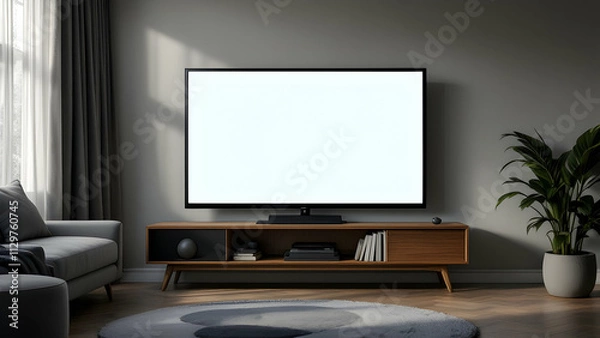 Fototapeta TV monitor at the home
