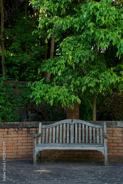 Obraz 木製ベンチ