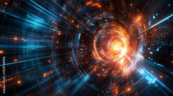 Obraz Industrial Revolution A Powerful Image of Heavy Machinery and Factory Workers in Action, Perfect for illustrating industrial progress, manufacturing processes, or the power of industry