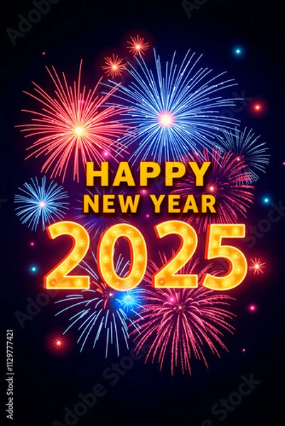 Obraz Feliz año nuevo 2025.