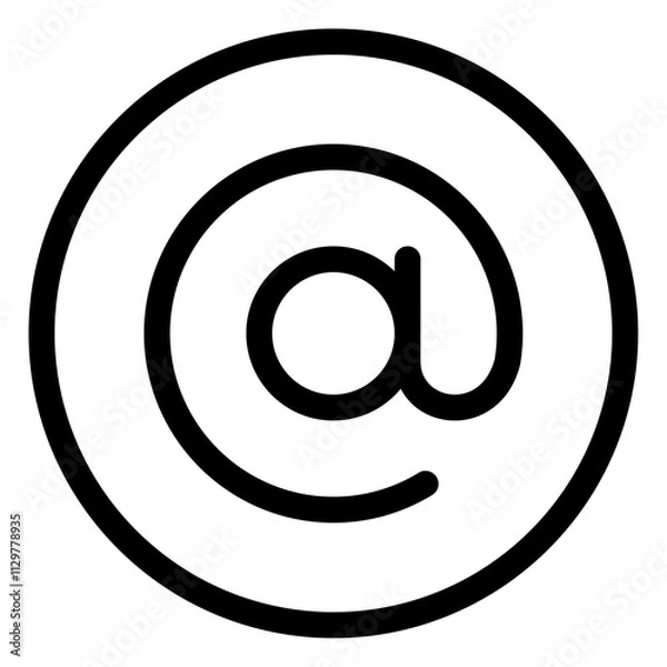 Fototapeta e mail sign icon