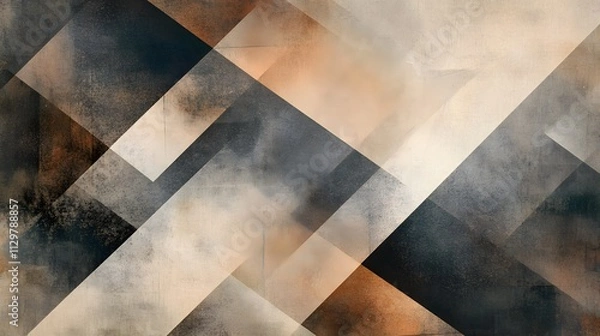 Fototapeta A painting of a wave with a lot of texture and a lot of different colors. The painting is abstract and has a lot of different shapes and lines. The colors are mostly dark and the texture is rough