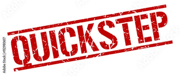 Obraz quickstep red grunge square vintage rubber stamp