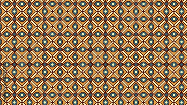 Obraz X Geometric Line Abstract Pattern with Chocolate Color