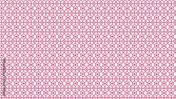 Obraz Geometric Line Abstract Pattern with Pink Color and White Background