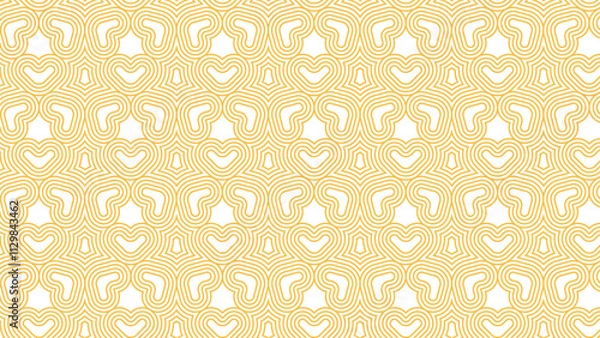 Obraz Yellow and Light Geometric Pattern Background, Vector abstract, Love Geometric Pattern