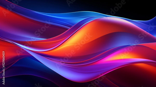 Fototapeta Abstract Colorful Wave Design