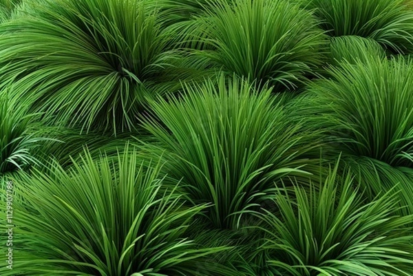 Obraz Creative 3D Abstract Grass Cut-Out Background Renderings for Stunning Visuals