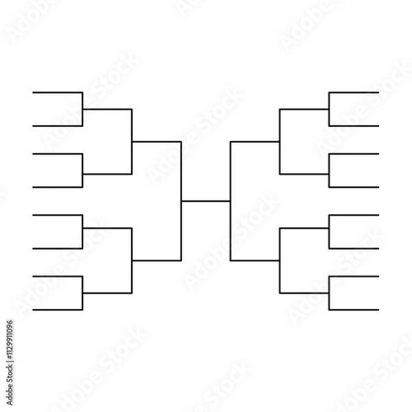 Fototapeta Empty Bracket Tournament