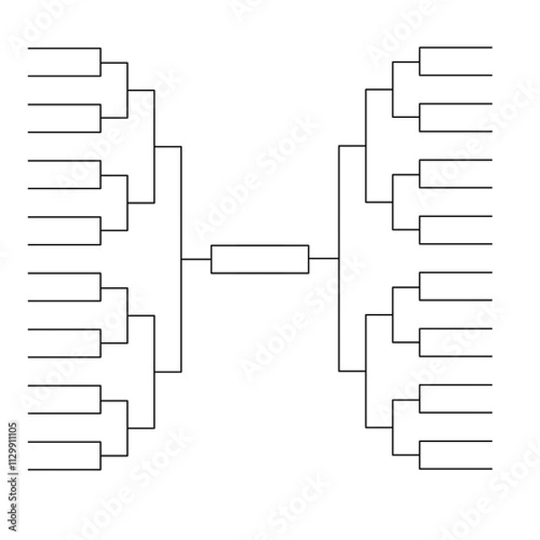 Fototapeta Empty Bracket Tournament