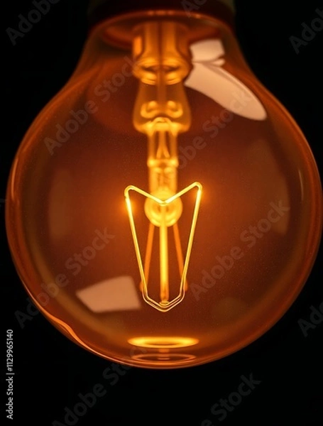 Fototapeta An innovative light bulb concept symbolizing breakthrough ideas and creative thinking, representing smart marketing strategies and business genius for success.

