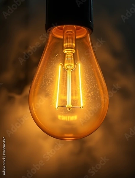 Fototapeta An innovative light bulb concept symbolizing breakthrough ideas and creative thinking, representing smart marketing strategies and business genius for success.

