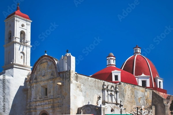 Obraz Cúpulas de iglesia en Jonacatepec
