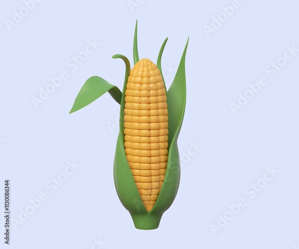Obraz Corn Maze 3D Illustration icon design