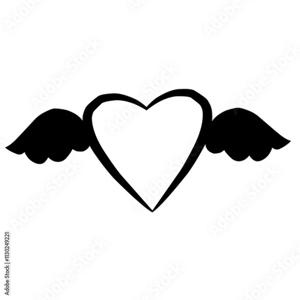 Obraz heart with wings