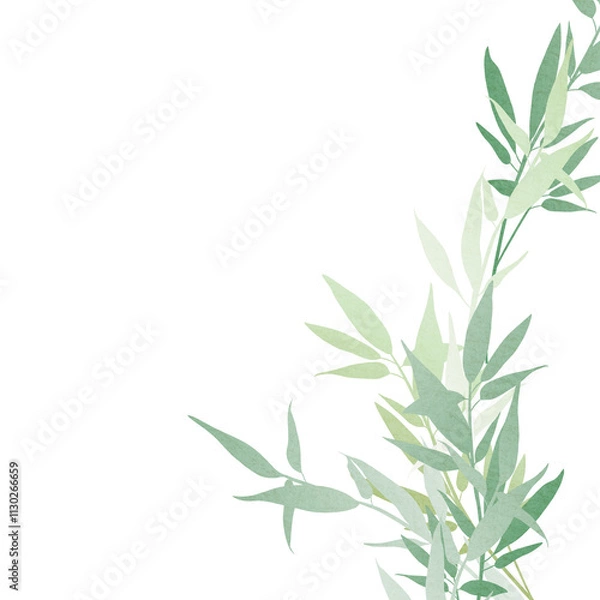 Obraz 笹の葉の飾り