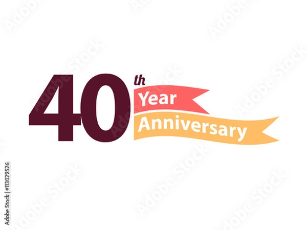 Fototapeta Anniversary Logo