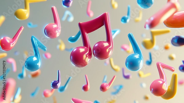 Obraz notes and confetti