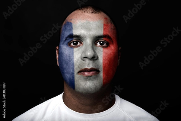 Obraz Man with France flag