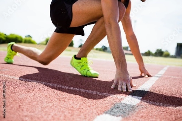 Obraz Athlete ready to run
