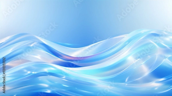 Obraz abstract blue wave